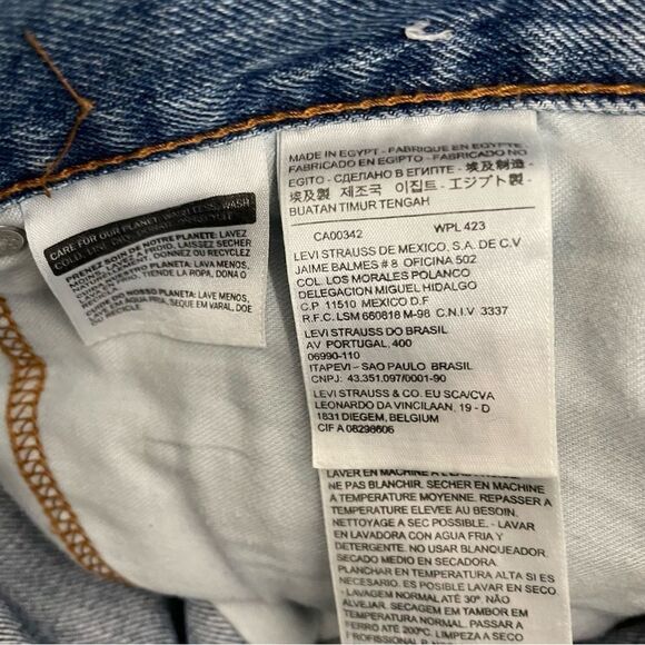 Levi's‎ 505 Jeans Men 38x33 Blue Medium Wash Straight Denim - Picture 3 of 14